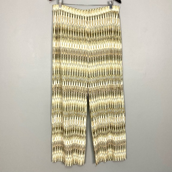 Chico’s Travelers Ikat Fluid Pants Women’s Size L Pull On Stretch Slinky Knit - Picture 3 of 10